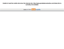 Tablet Screenshot of pandadancestudios.com